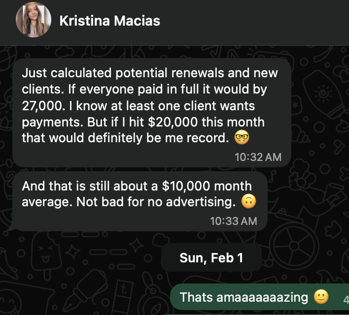 Kristina Macias client win