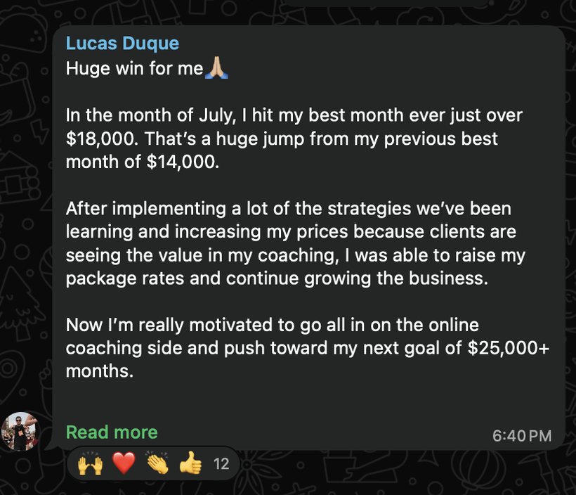 Lucas Duque client win