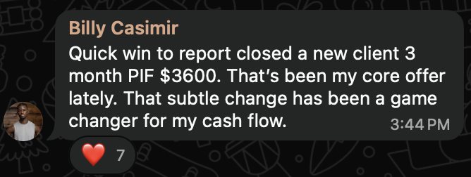 Billy Casimir client win