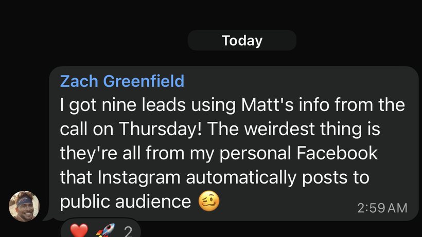 Zach Greenfield client win